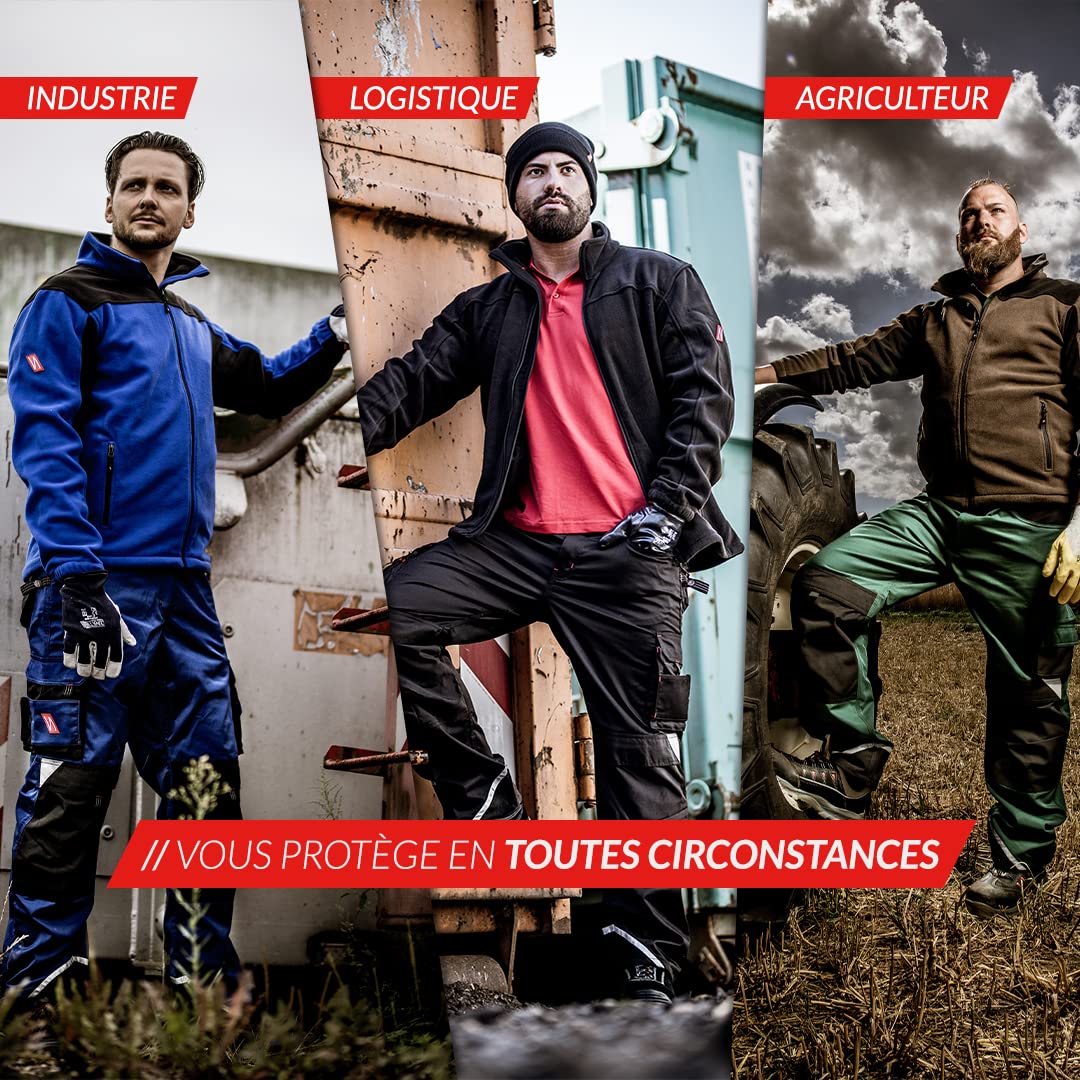 Nitras Motion Tex Plus Work Jacket - kurtka przeciwdeszczowa z miękkim polarem - ciepły i wygodny sweter