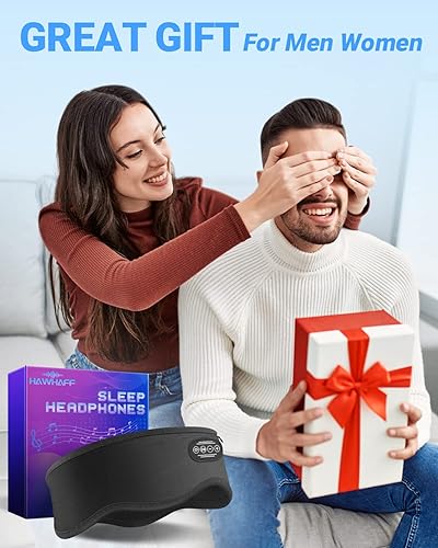 Miniatura 7 de Auriculares para dormir con diadema Bluetooth inalámbrica, auriculares ergonómicos mejorados, accesorio genial, máscara suave para dormir, diadema