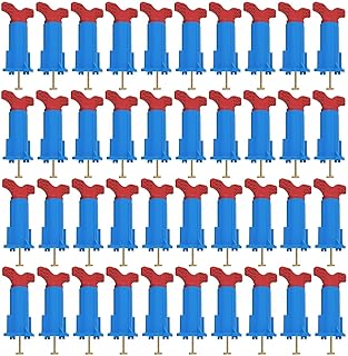 Furtryvl Kit de système de nivellement de carrelage, outils de nivellement de sol avec cales, 40 outils de nivellement de carrelage réutilisables, pour installation au sol, vis intérieure pour la