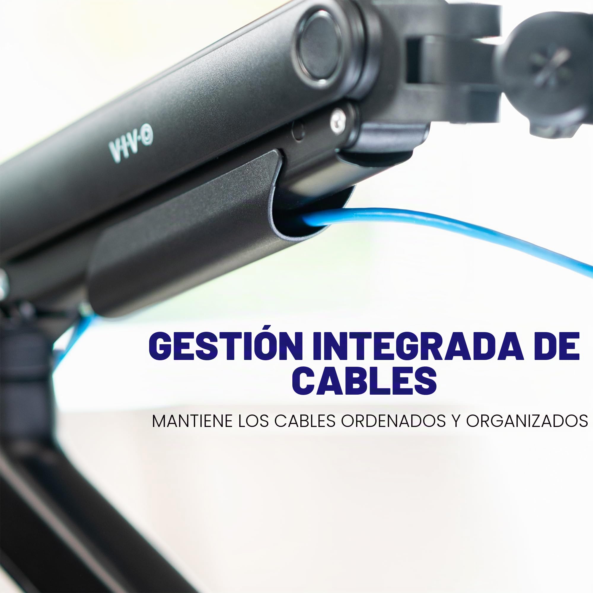 Vivo Soporte Premium para Monitor, Brazo con Tensión de Alta Resistencia para Pantallas de hasta 49 Pulgadas, Negro, STAND-V101V