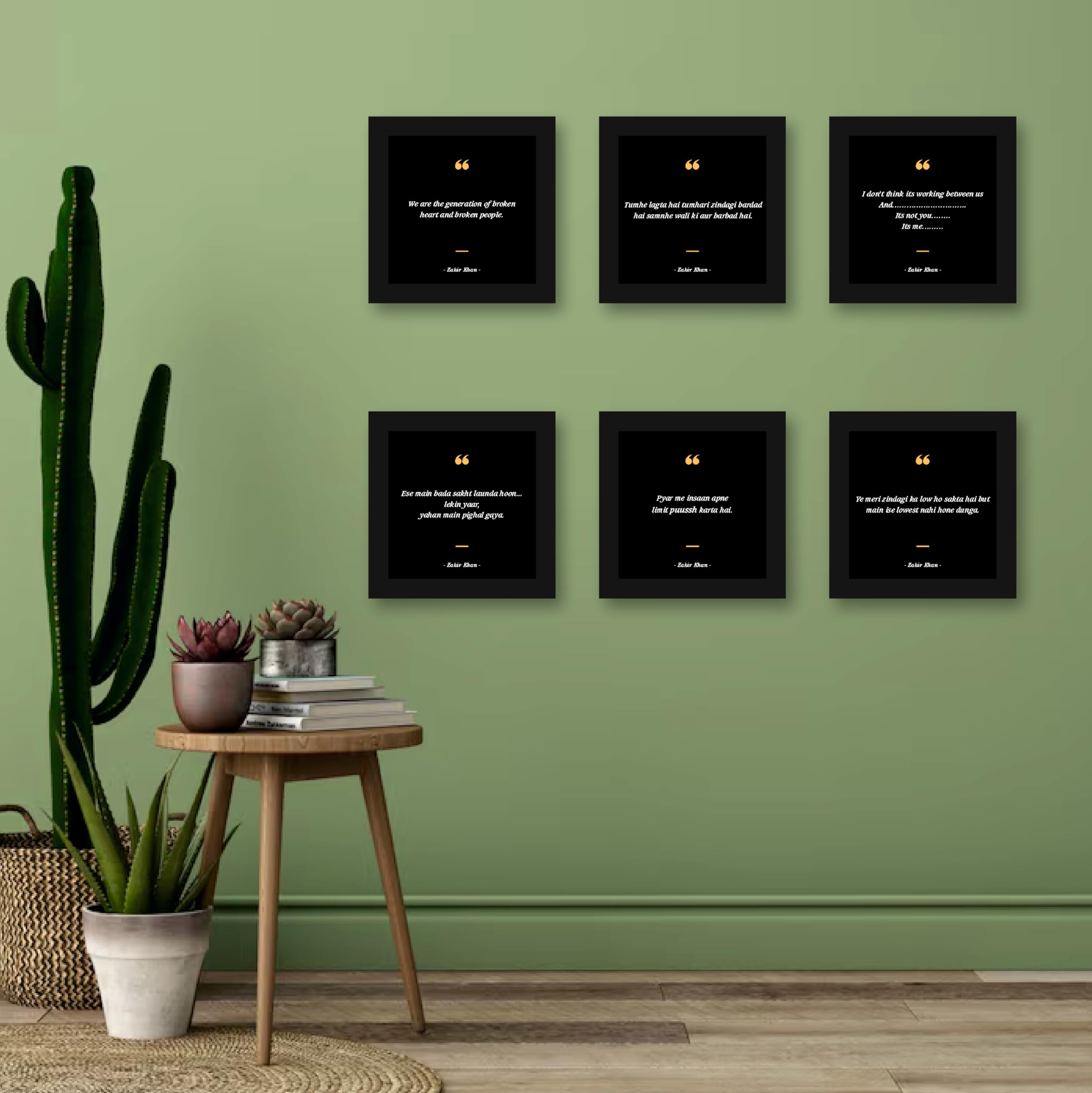 Zakir-isms: Signature Dialogues from Zakir Khan - Set of 6 Dynamic…