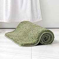 Vista 60 de MIULEE Alfombras de baño naranjas en forma de U, de microfibra suave y absorbente, antideslizantes, de secado rápido, esponjosas, para base
