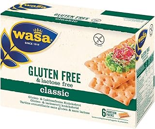Wasa Knäckebrot Lactose- und Glutenfrei 240g Packung, 6 Portionen 40g