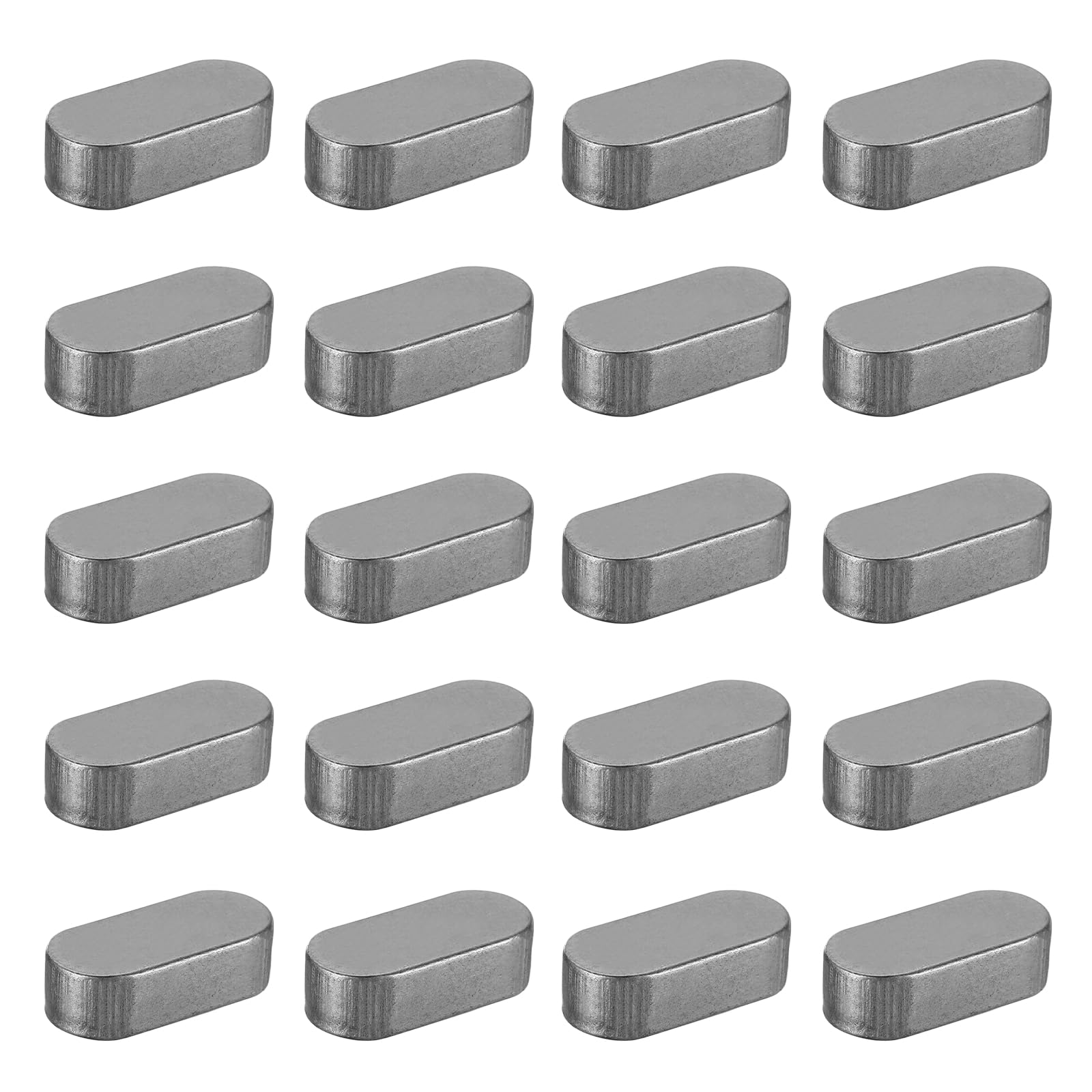 sourcing map 20 Pcs Round Ended Feather Key, 30x14x9mm Drive Shaft Parallel Keys