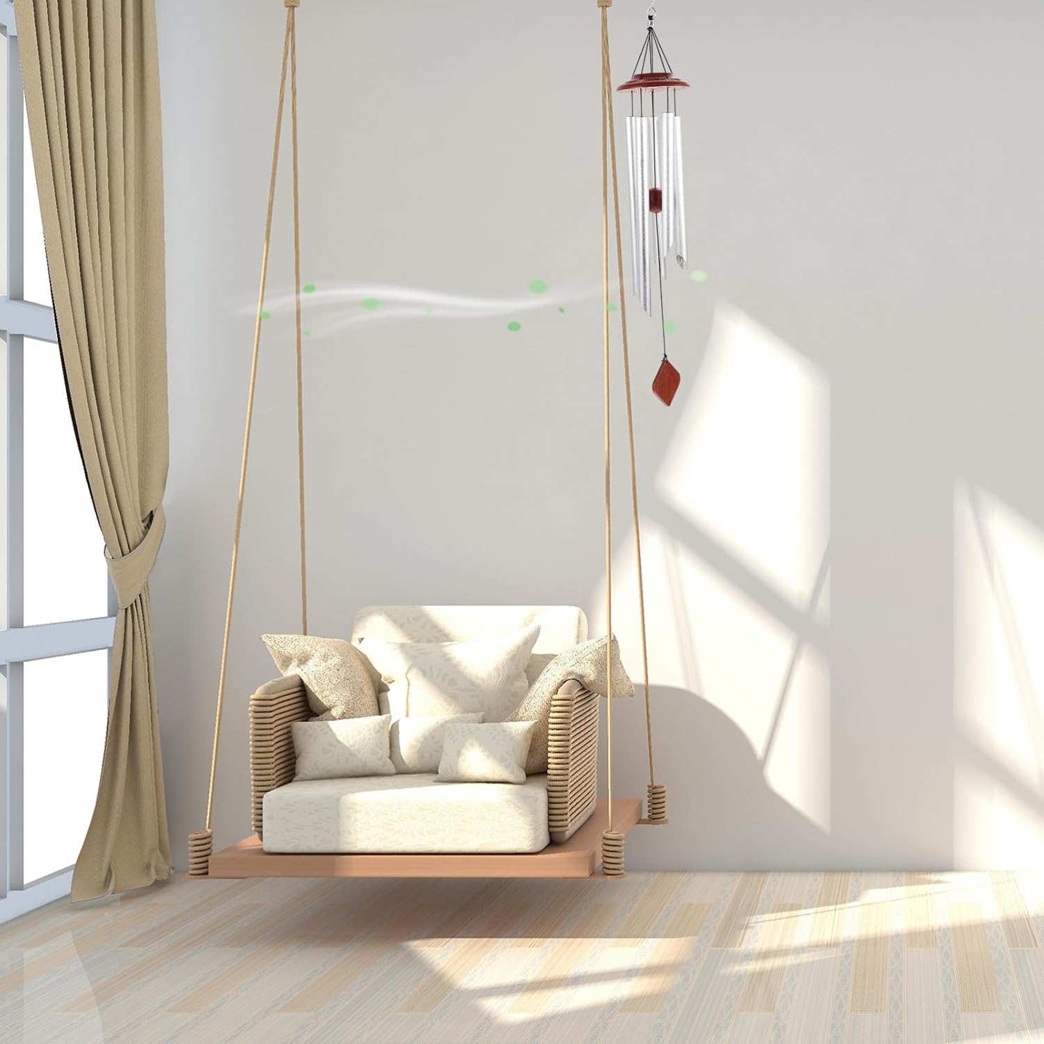 1ピースレトロなウィンドチャイム エイティブガーデンの裏庭教会ぶら下がっている装飾