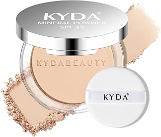 KYDA Polvo mineral, SPF 35, base de polvo pre...