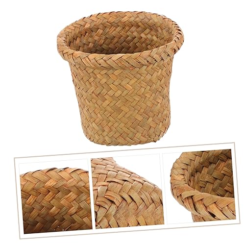 Miniatura 4 de Cesta de basura para almacenamiento de la habitación de los niños, cesta de basura tejida para el hogar, cubo de basura para el hogar, decoración de