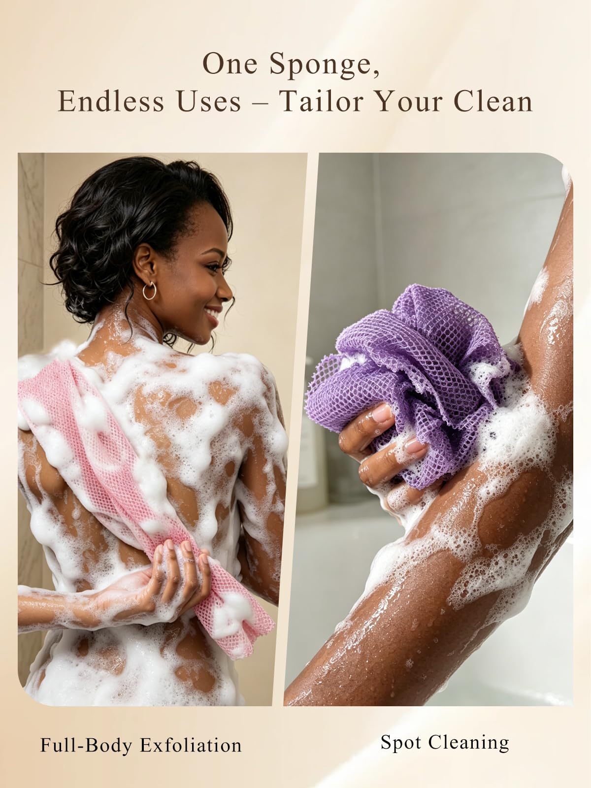 African Net Sponge - Exfoliate & Smooth Skin -6