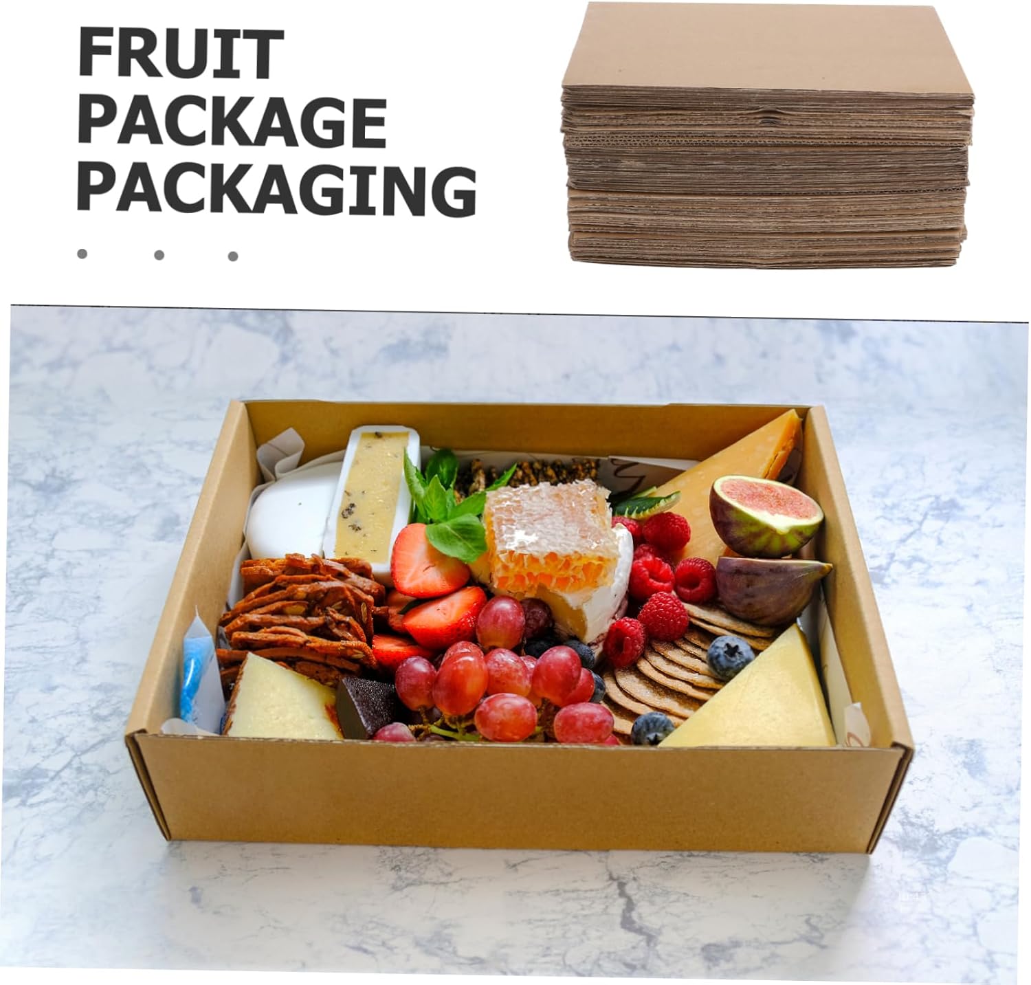 jojofuny 50pcs Cardboard Boxes Dividers Corrugated Cardboard for Moving Box Pads Protective Base for Safe Transportation