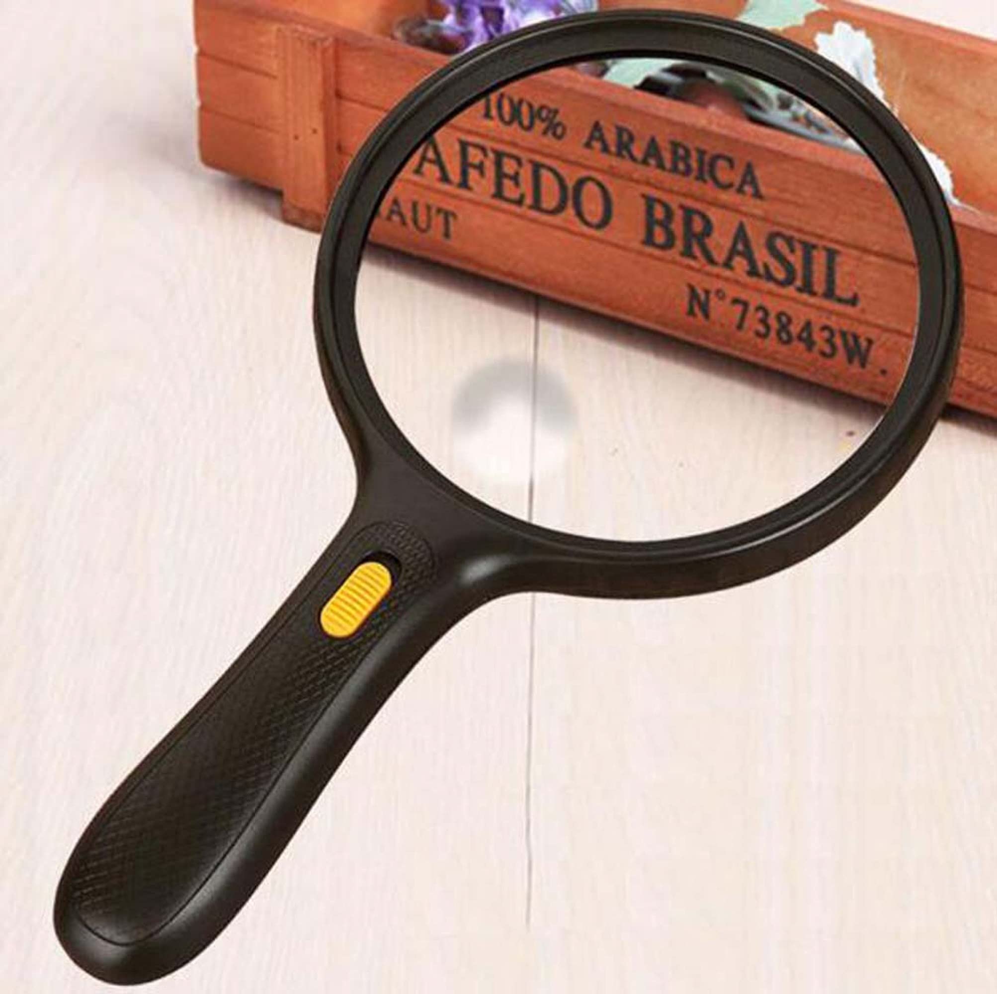Lupa con luz, 1.8X/5X, Lupa Grande de Mano con 3 LED iluminados para Personas Mayores, Soldadura, ección, Monedas, Joyas, Anillos, Universal.