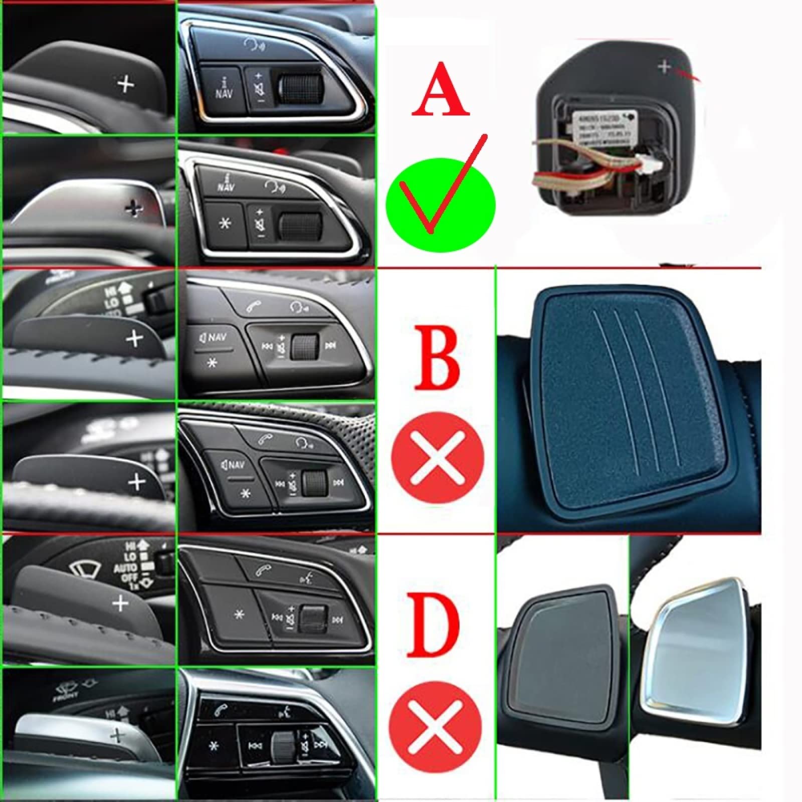Autostuurschakelpeddel voor Audi A1 A7 A3 A4 A5 A6 A8 S4