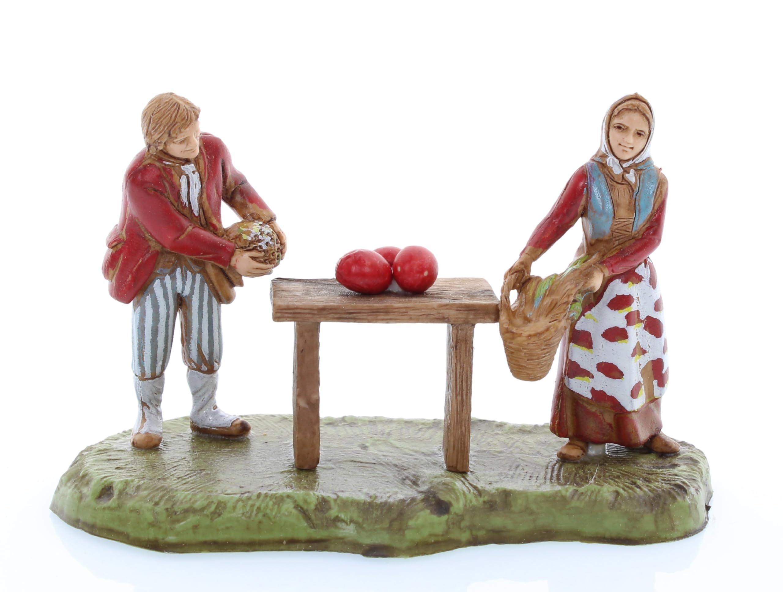 Moranduzzo Frutero para Belén de 6 Cm Escala 1:32 - Figuras de Belén Indestructibles - Estilo 700', Pintura Acabada a Mano, Producto Oficial, Escultor M. Landi