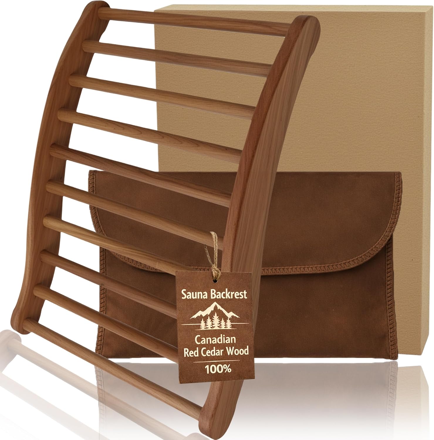 Sauna Backrest, Canadian Red Cedar