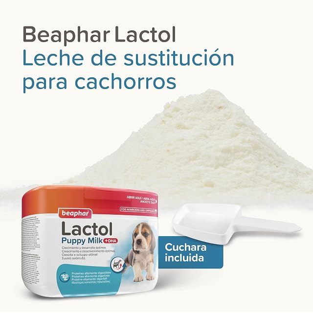 Foto 3 de 8 de Beaphar Lactol Leche de sustitución Cachorros, Perros, Leche en Polvo, Proteína Altamente digestible