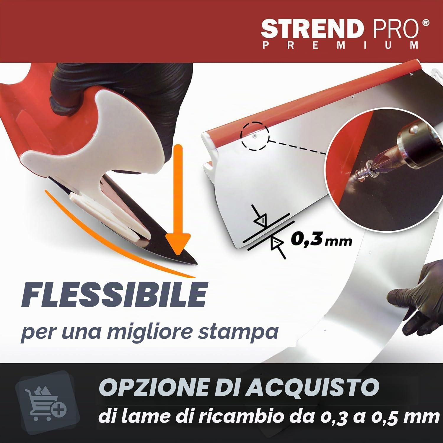 STREND PRO Set di Spatole per Stucco PREMIUM V2 | incl. 1000 mm, 800 mm, 600 mm, 400 mm, 250 mm, Manico Telescopico, Custodia | PROFI Set con Impugnatura a Z per per Muro a Secco e Stucchi