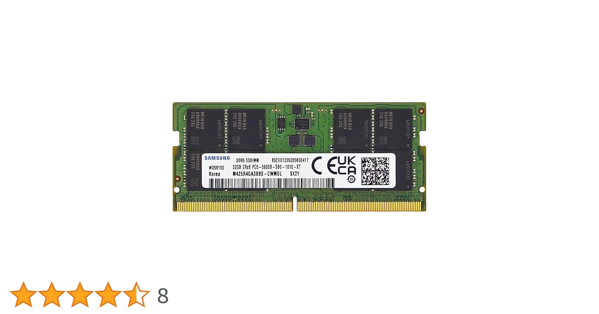 サムスン メモリDDR5-5600 (32GB) PC5-44800 Samsung 32GB DDR5 5600MHz PC5-44800 CL46 SODIMM 2Rx8 Dual