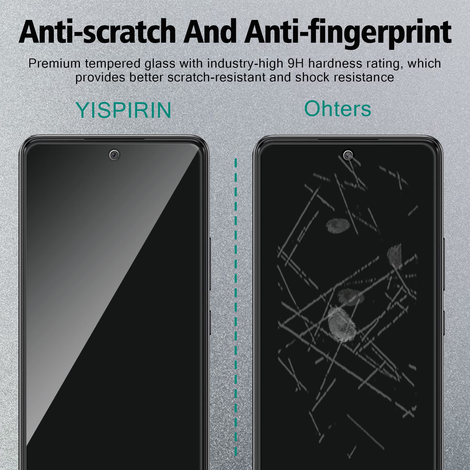 Didisky Tepered Glass Screen Protector For Sasung Galaxy A70, [2 Pack] Screen Protector,Soft