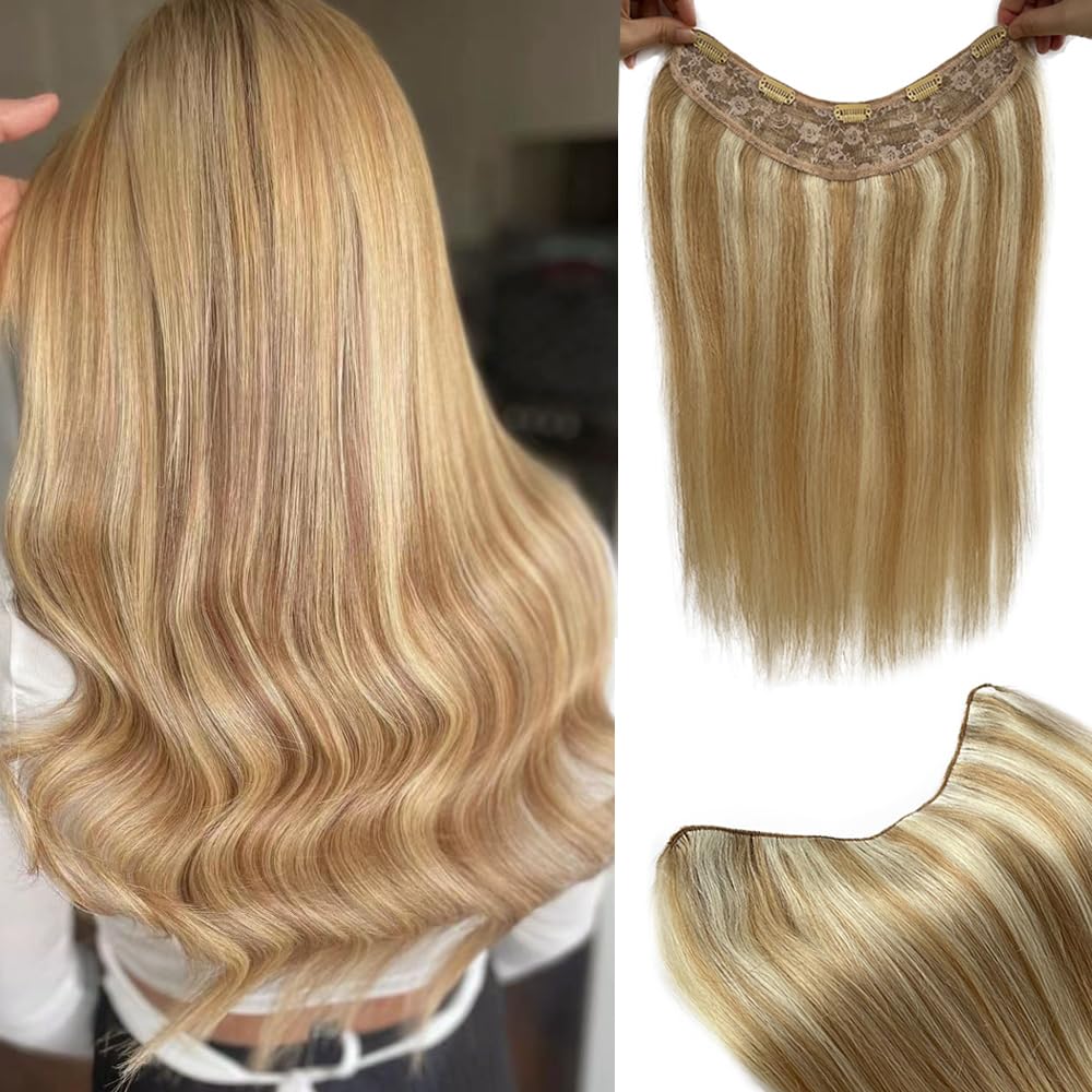 (2)Blonde OnecPiece Full Head clip in Extension Amazon.com : S-noilite One Piece Hair Extensions Clip in  main image 2