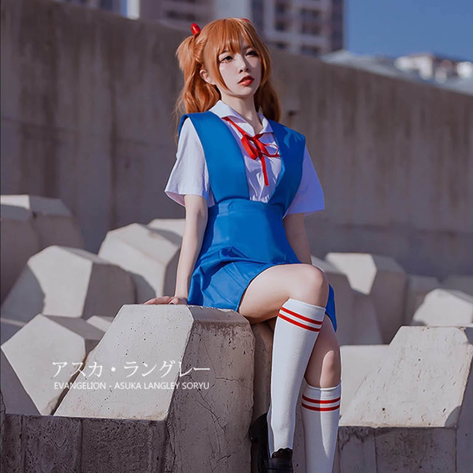 Amazon.co.jp: 惣流 アスカ ラングレー 綾波レイ コスプレ 制服