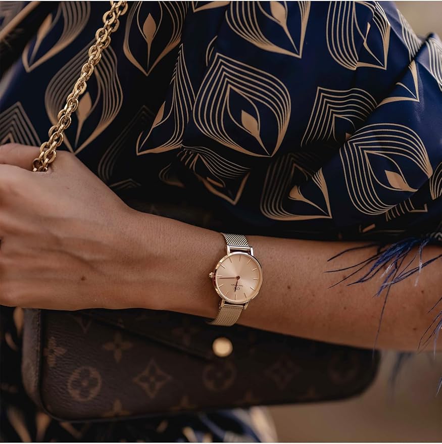 ダニエルウェリントン　Petite Melrose Rose Gold Petite Melrose - Women's mesh strap watch in Rose Gold | DW