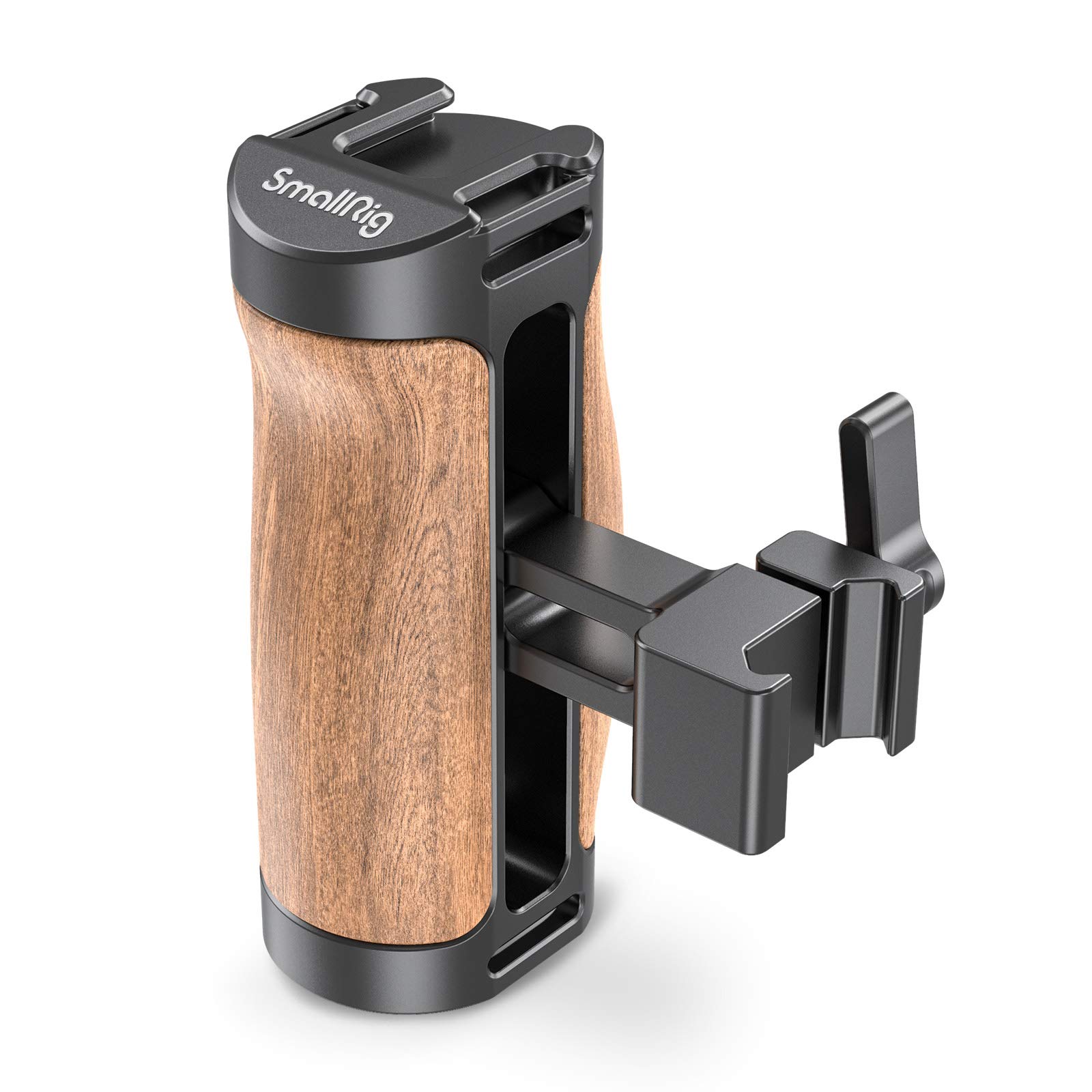 SMALLRIG Wooden Mini NATO Handle Side Handgrip for Mirrorless Digital Camera DSLR Camera Small Camer