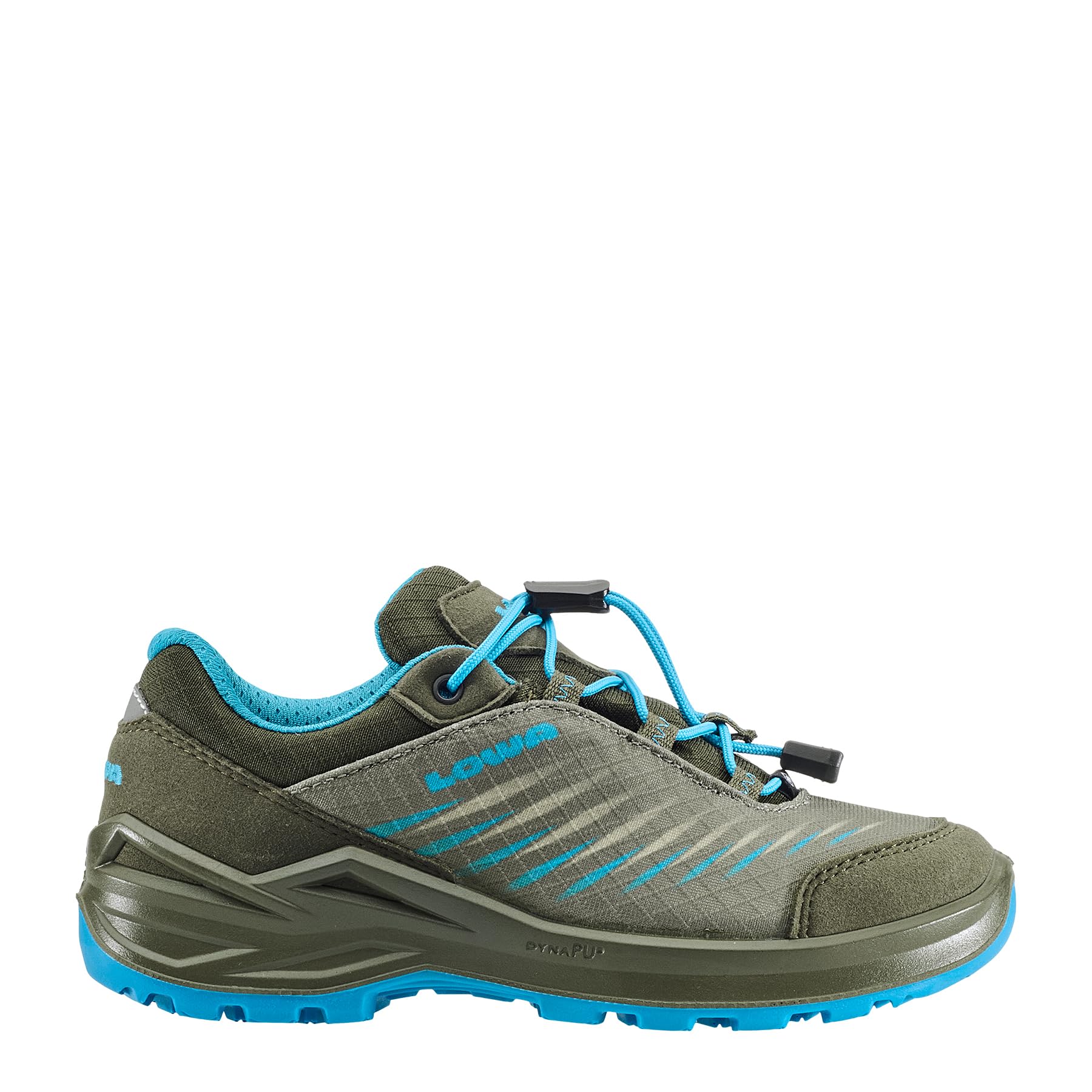 LOWA ZIRROX II GTX LO JR Low Shoe, Olive Skyblue, 4 Big Kid