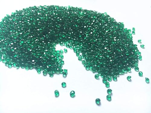 Liying shop Diamantes acrílicos, cristales redondos de imitación, gemas del tesoro para confeti de mesa, dispersos de mesa, rellenos de jarrón,