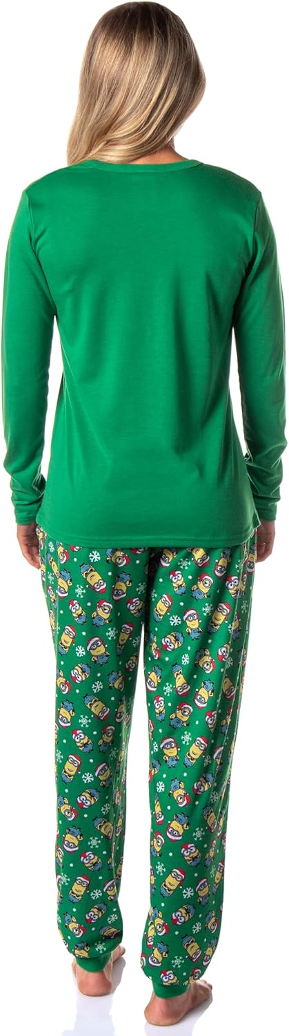 Despicable Me Minions Happy Holidays Jogger Sleep Family Christmas Pajama Set - Image 5