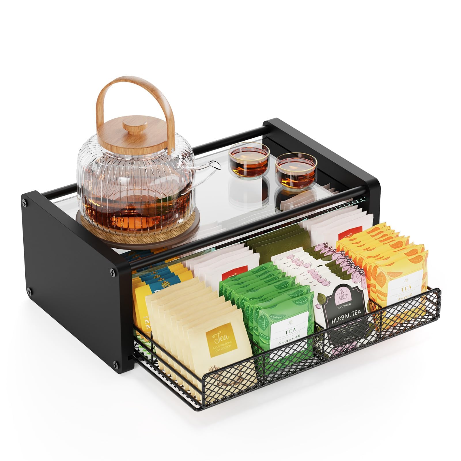 Tea Bag Holder with Drawers, Tea Bag Storage — image 1