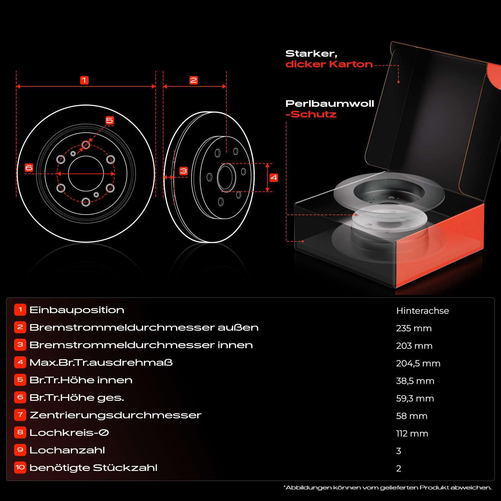 Frankberg 2 tamburi freno asse posteriore 4514230001 | Compatibile con: Crossblade 450, Cabrio 450, Fortwo Coupé 451, Fortwo Coupé 450, City-Coupé 450