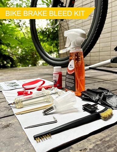 Miniatura 6 de Kit de limpieza y purga de frenos de bicicleta para frenos de disco hidráulicos Shimano, limpiador de frenos de bicicleta (10 onzas), aceite mineral