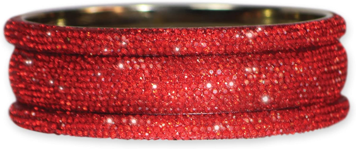 PurseN Handmade Bollywood Crystal Bangles