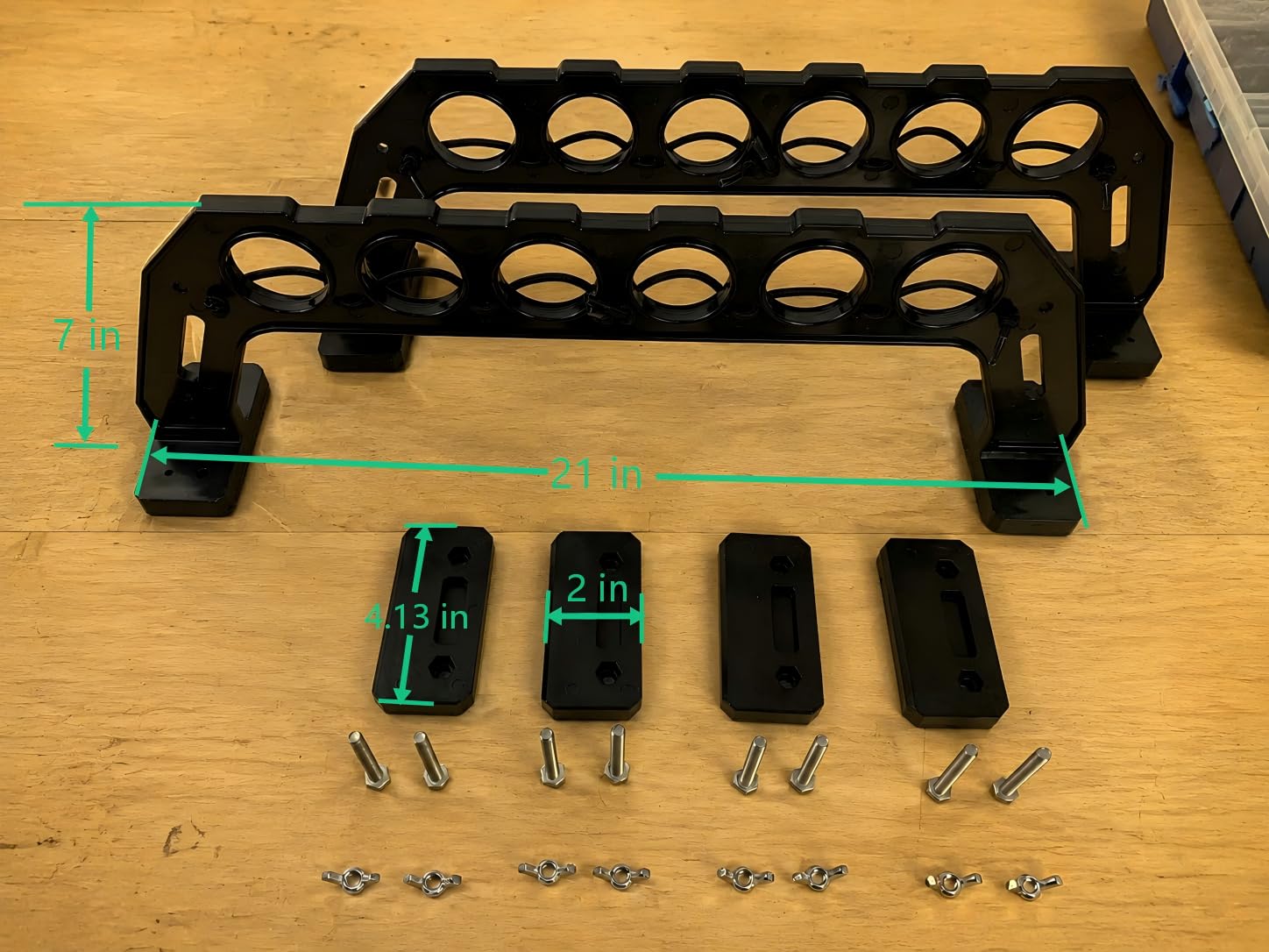Garage Door Fishing Rod Rack - 6 Rod Storage -2 Garage Door Fishing Rod Rack - 6 Rod Storage -2