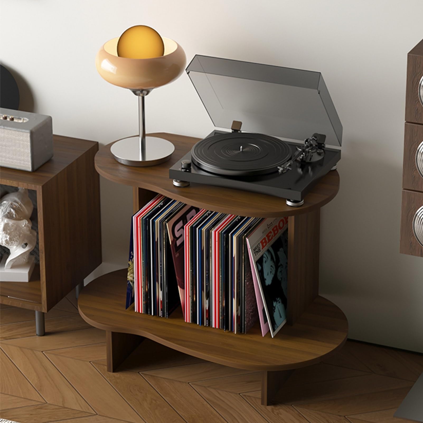 Amazon.co.jp: TRAGLO レコードプレーヤー台 木製 レコード収納 Amazon.co.jp: TRAGLO レコードプレーヤー台 木製 レコード収納