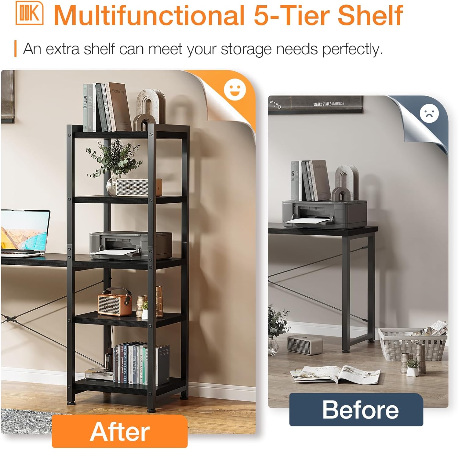 ሌላ view of the reversible L-shaped desk configurations