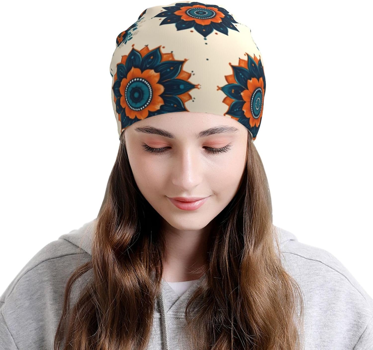 Premium Milk Silk Slouchy Beanie - Double Layer Soft Chemo Caps & Breathable Cancer Headwear Hats & Sleep Cap image 4