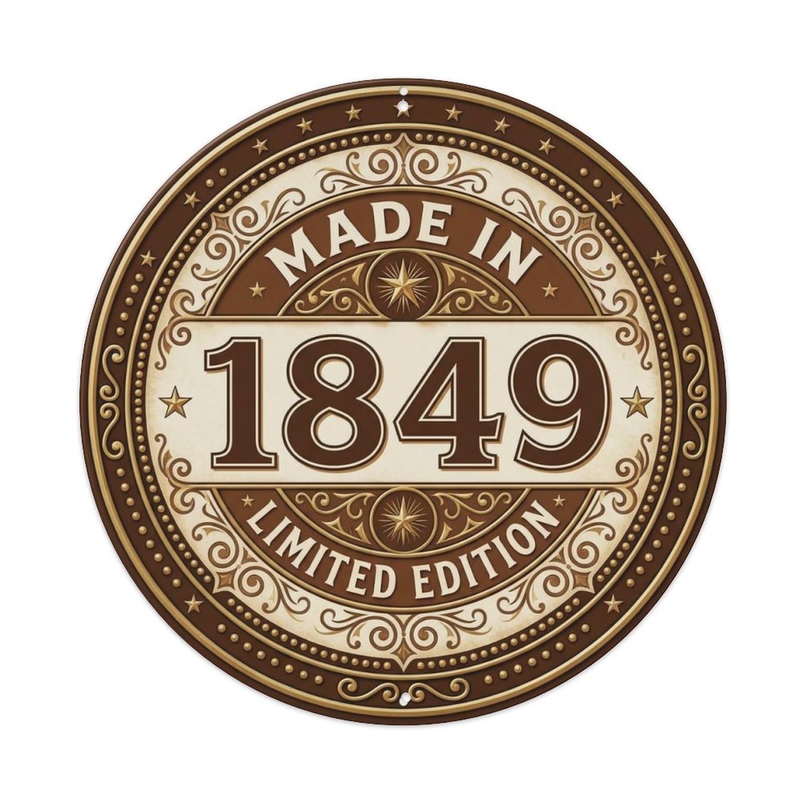 Okahys 8X8inch(20X20cm) Made In 1849 Limited Edition Metal Tin Sign