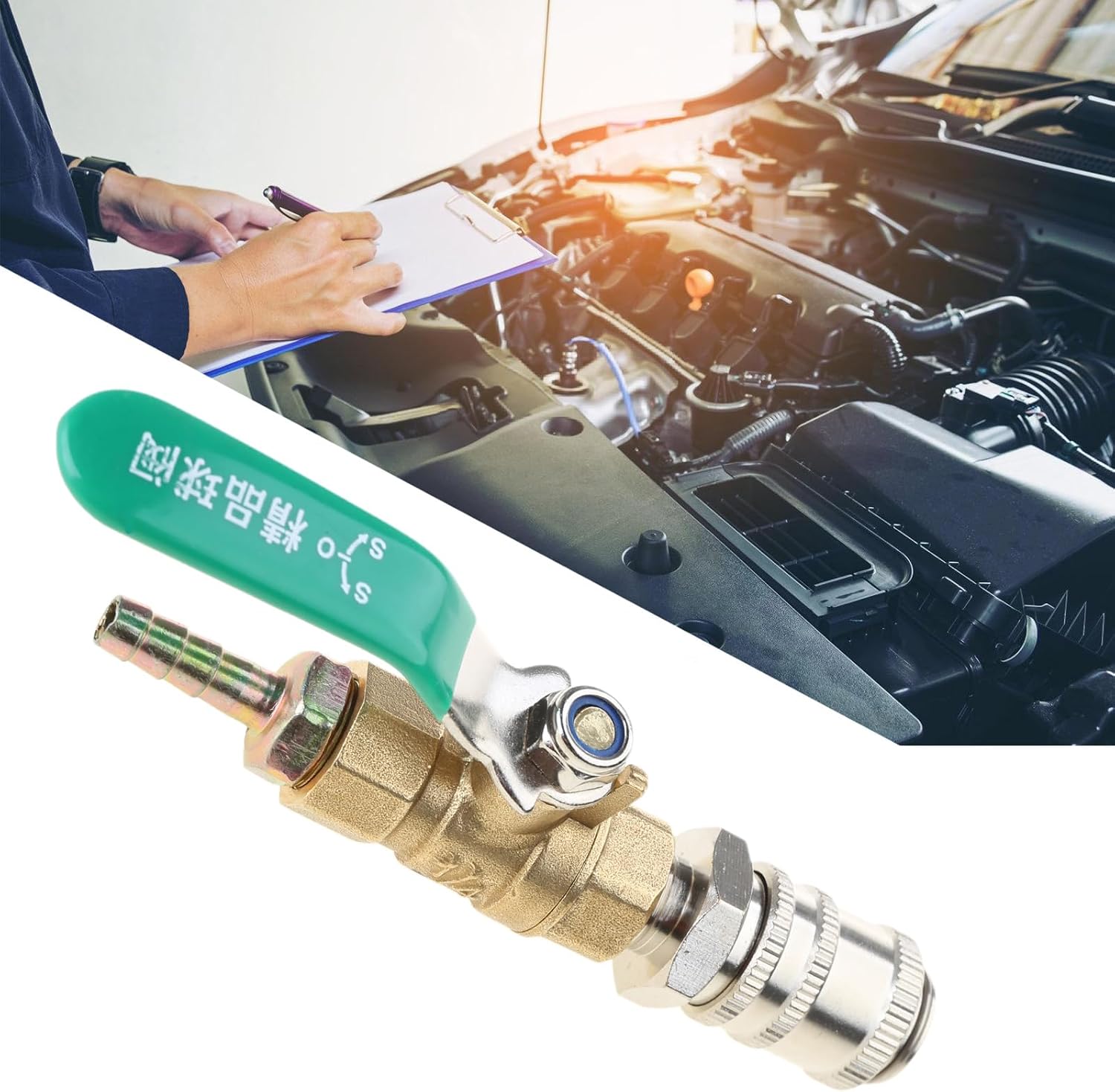 High Performances Transmission Fluid Oil Filling Filler Adapter Metal Distributor with Shut Off Valves Replacement Tool