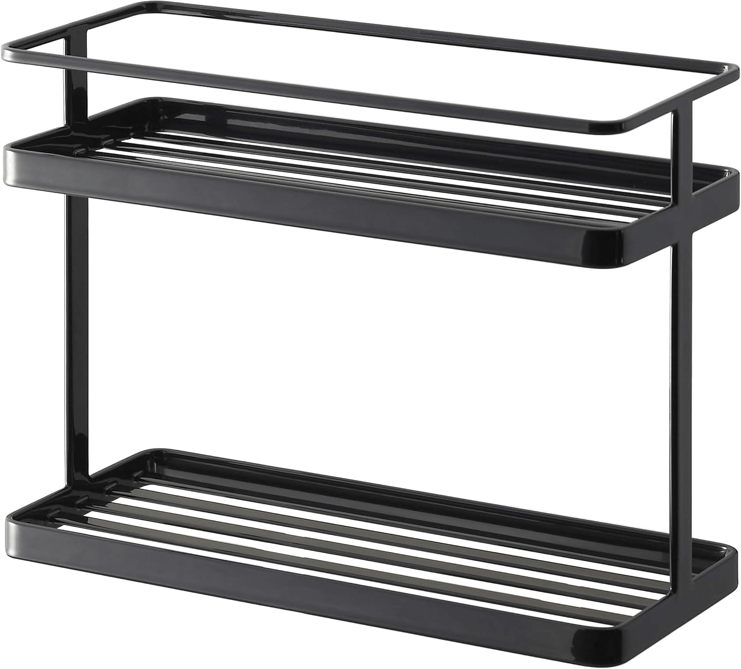 YAMAZAKI Home Countertop Spice Caddy-Storage and Organizer Rack | Steel, One Size, White