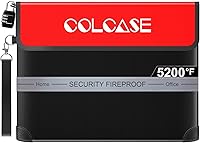 Vista 1 de COLCASE Bolsa de documentos ignífuga con cerradura de 5200 ℉ con aislamiento térmico impermeable e ignífugo con cremallera, bolsa ignífuga