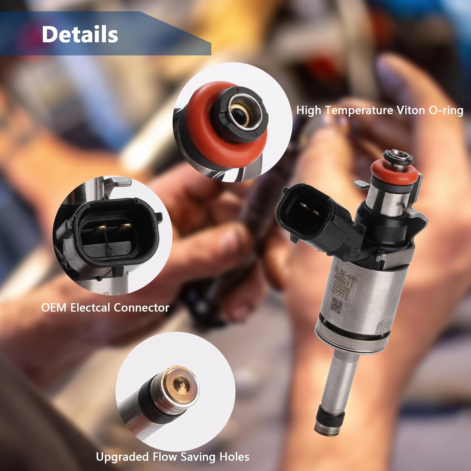 Set of 6 Fuel Injectors - Compatible with Ford Expedition F-150 Transit-150 250 350 HD Lincoln Navigator - Replaces FJ1138 BL3E-HB BL3Z9F593A