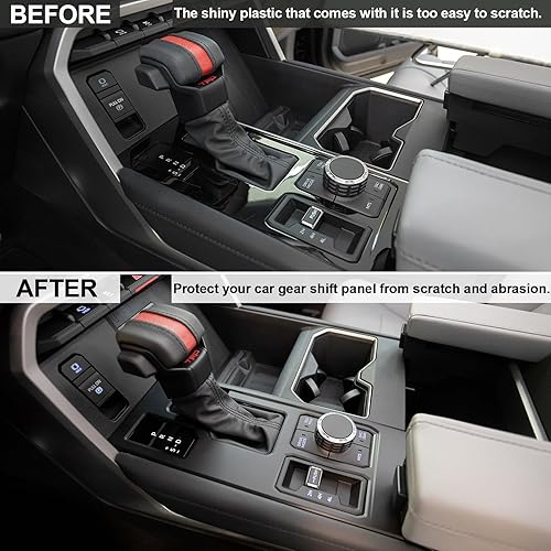 Miniatura 2 de JDMCAR Cubierta de panel de cambio de marchas de control central compatible con accesorios Toyota Tundra/Sequoia 2022, 2023, 2024, 2025, 2026,