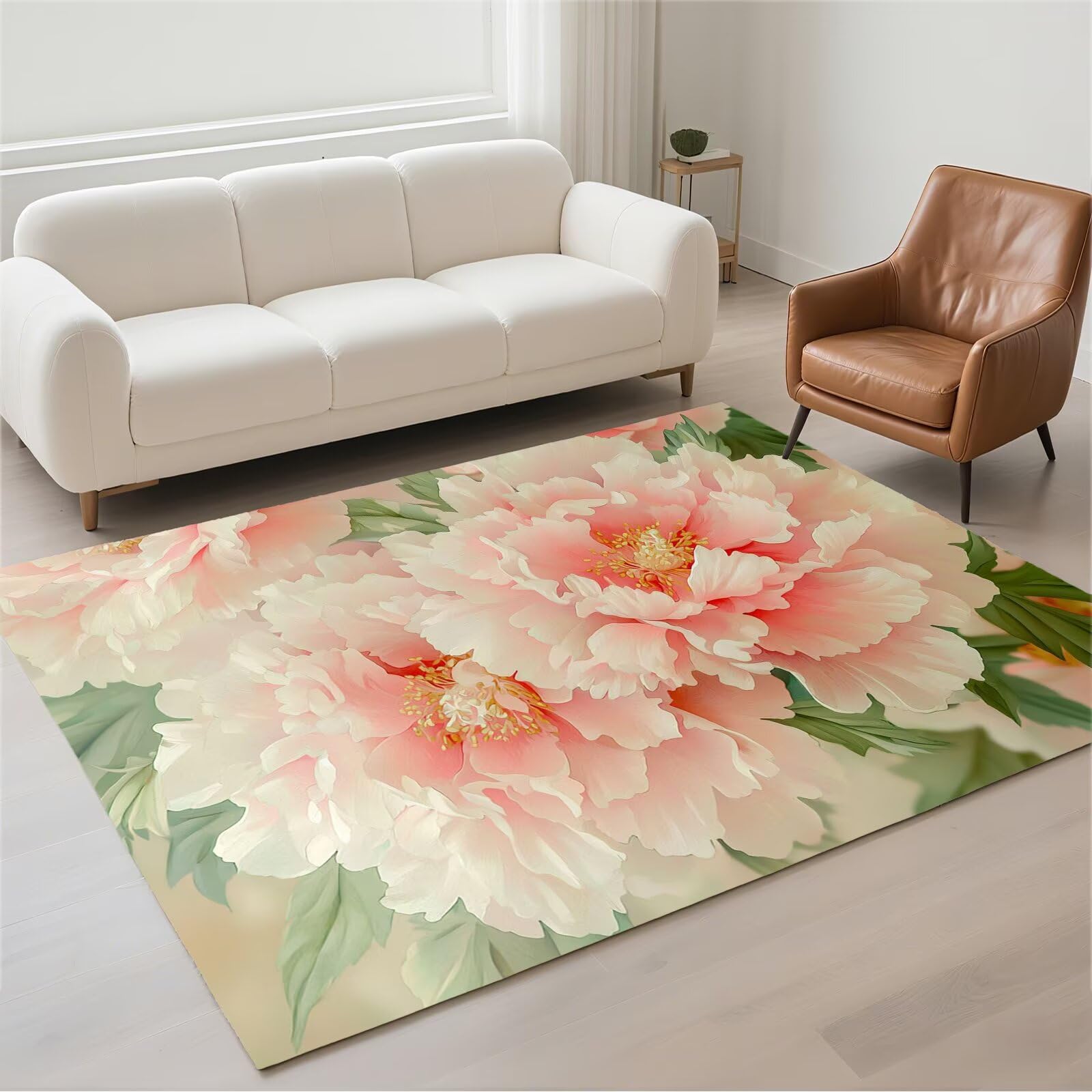Grand tapis salon moderne Peony douceur et confort premium