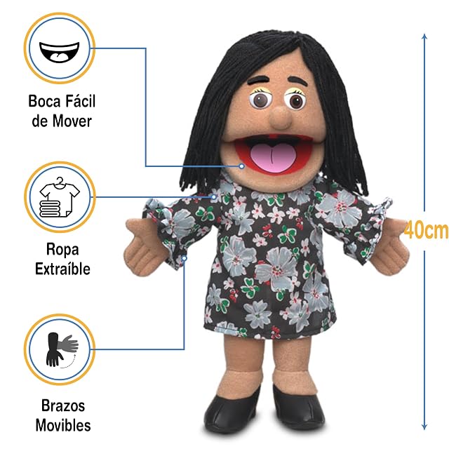 Foto 3 de 5 de Silly Puppets Maria Hispanic Mom 14" Hand Puppet by