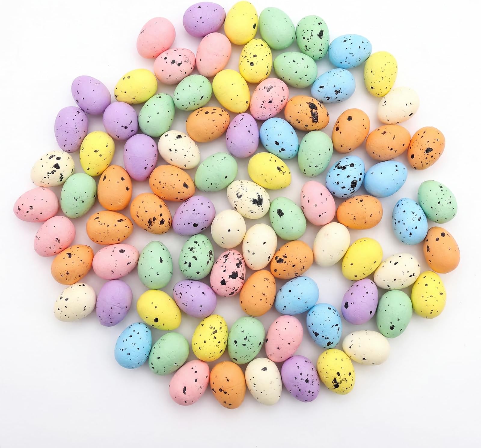 100 Pcs Mini Easter Eggs, Decorative Easter Eggs, Speckled Easter Eggs, Spring Party Favors & Decorative Easter Eggs for Home Decor