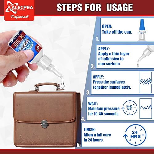 Vista 48 de ALECPEA Paquete de 2 adhesivos de vidrio de 1.06 oz – Adhesivo de secado rápido y resistente a la intemperie para reparación de vidrio, joyas, arte