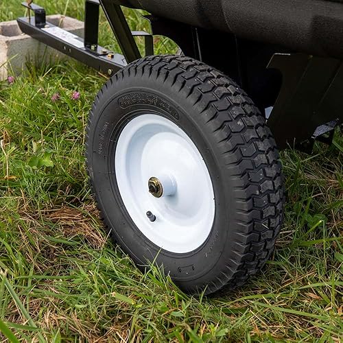 Miniatura 7 de Titan Attachments Carrito volquete de polietileno económico de 650 libras (10 pies cúbicos) para césped