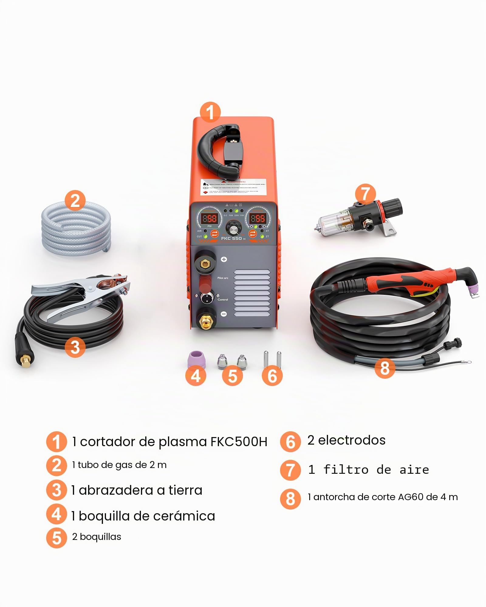 FEIFANKE 55 amperios cortador de plasma arco piloto sin contacto alta frecuencia flujo de aire IGBT 2T/4T antorcha de corte para cortar acero inoxidable aluminio y cobre