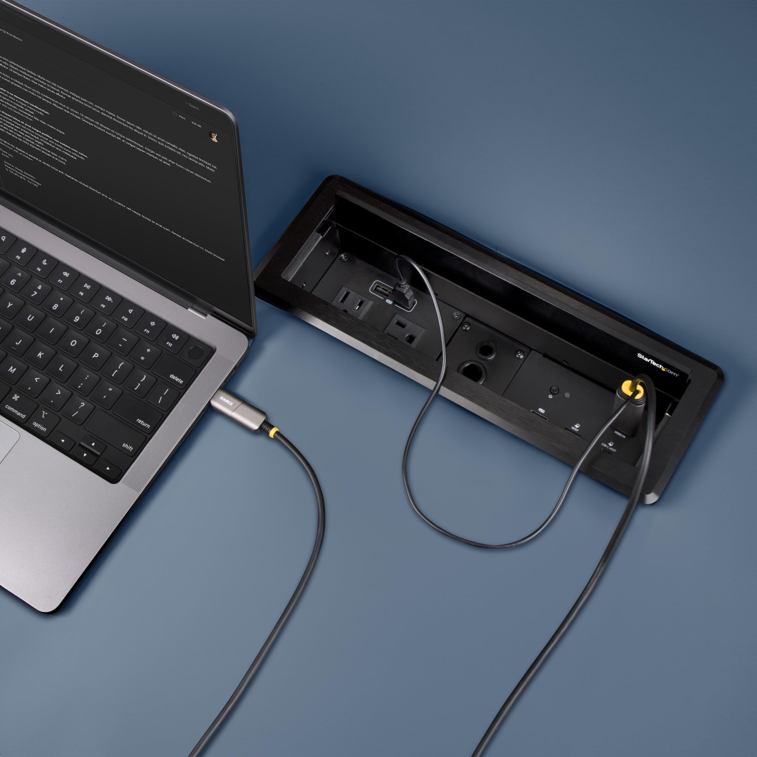 StarTech.com 15,2 m kabel optyczny USB typu C na HDMI 2.0, 4K 60 Hz, USB Type-C na HDMI, HDR10 CL3
