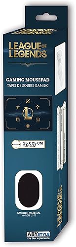 Miniatura 2 de ABYSTYLE - Alfombrilla de ratón para juegos de League of Legends con logotipo Hexteck